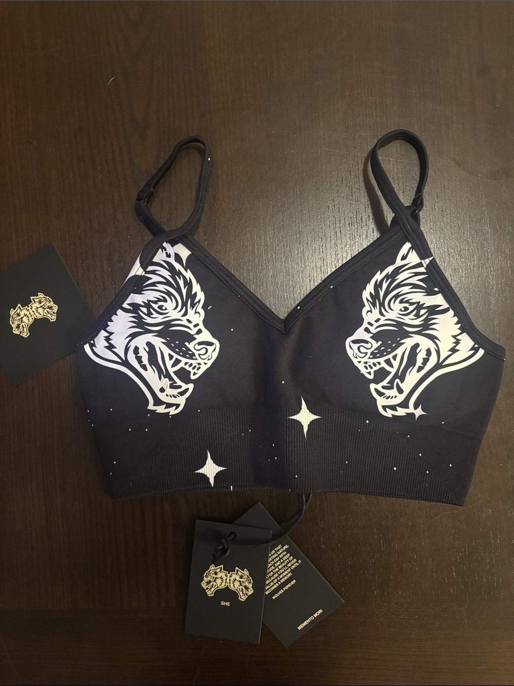 NWT Darc Sport Dual Darc Script Everson Seamless Sports Bra S